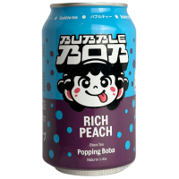 Чорний чай з персиковим соком та стріляючими бульбашками Bubble Bob 330ml