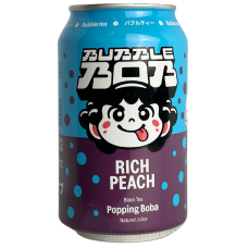 Чорний чай з персиковим соком та стріляючими бульбашками Bubble Bob 330ml