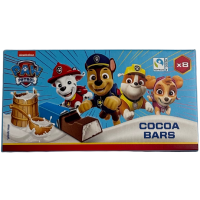 Шоколадні батончики з молочною начинкою Cocoa Bars Raw Patrol 100g