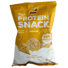 Протеїнові хлібці з рису, сочевиці та гороху зі смаком сиру Protein Snack Good Food 50g