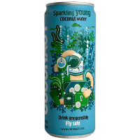 Газована кокосова вода Sparkling young coconut water GoHigher 320ml