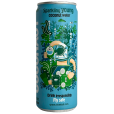 Газована кокосова вода Sparkling young coconut water GoHigher 320ml