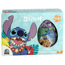 Печиво з шоколадними краплями 2 тубуси з сюрпризом Disney Stitch 2*11g