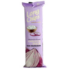 Картопляні чіпси зі смаком сметани та цибулі Long Chips 75g