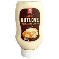 Топінг без цукру зі смаком білого шоколаду, арахісу і карамелі Sauce Nutlove White peanut choco AllNutrition 280g