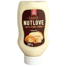 Топінг без цукру зі смаком білого шоколаду, арахісу і карамелі Sauce Nutlove White peanut choco AllNutrition 280g