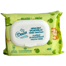 Вологий туалетний папір з ароматом яблука Dada 60шт