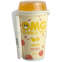 Напій з екстрактом чорного чаю з лимоном та стріляючими бульбашками Bubble Tea Omg 270ml