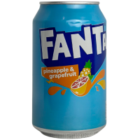 Напій газований зі смаком ананаса та грейпфрута Fanta Pineapple&Grapefruit 330ml