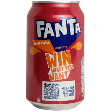 Напій газований зі смаком фруктового мікса Fanta Fruit Twist 330ml