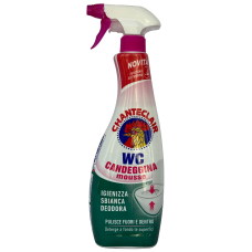 Піна для чищення унітазу з відбілюючим ефектом WC Candeggina Mousse Chanteclair 625ml