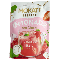 Суміш для прготування лимонаду на 1л полуниця і базилік Mokate Lemonade