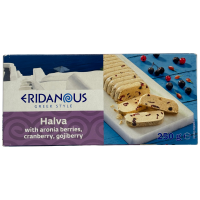 Халва тахінна з ягодами аронії, журавлини і годжі Eridanous 250g