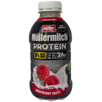 Протеїновий молочний напій без цукру зі смаком малини Mullermilch Protein Muller 400ml