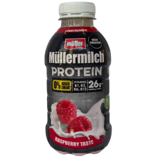 Протеїновий молочний напій без цукру зі смаком малини Mullermilch Protein Muller 400ml