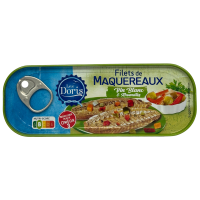 Філе скумбрії в білому вині з травами Filets de Maquereaux Vin Blanc e Aromates Les Doris 176g