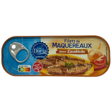Філе скумбрії в томатно-оцтовому соусі з цибулею Filets de Maquereaux Sauce Escabeche Les Doris 169g