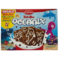 Печиво шоколадне з шоколадними кріспами Oceanix Cuetara 400g