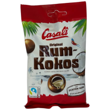 Драже кокосове з ромом в молочному шоколаді Rum-Kokos Casali 100g