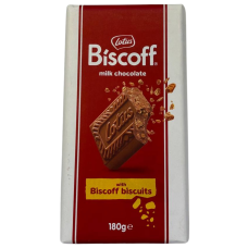 Молочний шоколад з карамелізованими шматочками печива Biscoff Lotus 180g