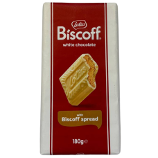 Білий шоколад 50% з карамелізованою начинкою з печива Biscoff Lotus 180g