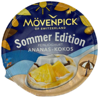 Йогурт зі смаком ананас-кокос Movenpick 150g
