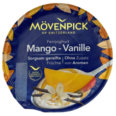 Йогурт зі смаком манго-ваніль Feinjoghurt Movenpick 150g