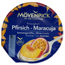 Йогурт зі смаком персик-маракуя Movenpick 150g