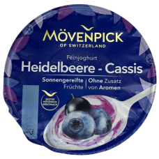 Йогурт зі смаком чорних ягід Movenpick 150g