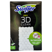 Сухі серетки, запаски для швабри Sweeper 3D Clean Swiffer 14шт