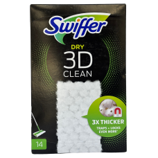 Сухі серетки, запаски для швабри Sweeper 3D Clean Swiffer 14шт
