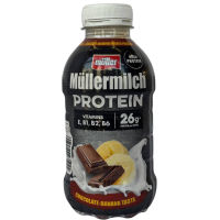 Протеїновий молочний напій без цукру зі смаком шоколаду та банану Mullermilch Protein Muller 400ml