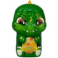 Дитячий гель для душу+ шампунь+кондиціонер Динозаврик зелений 400ml