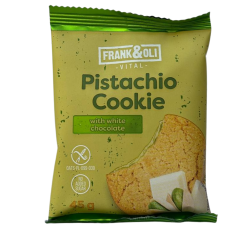 Печиво фісташкове з білим шоколадом без глютену і цукру Frank&Oli 45g