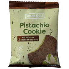 Печиво фісташкове з какао та білим шоколадом без глютену і цукру Frank&Oli 45g
