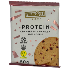 Печиво зі смаком журавлини та ванілі Protein Frank&oli 50g