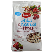 Пластівці з журавлиною та ягодами годжі без цукру Emco 500g