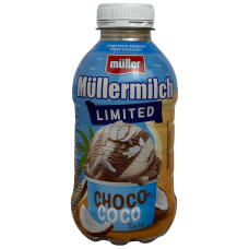 Молочний напій зі смаком шоколаду та кокосу Mullermilch 380ml