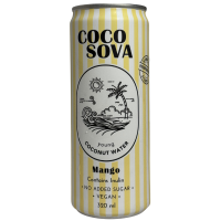 Кокосова вода без цукру зі смаком манго Coco Sova 320ml
