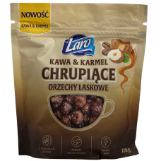 Смажений фундук зі смаком кави та карамелі Chrupiace Laro 120g