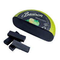 Сир Гауда молодий коров’ячий чорний з лимонним смаком Black Lemon Basiron
