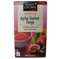 Фруктовий чай зі смаком яблука, фініків та інжиру в пакетиках Apfel-Dattel-Feige King`s Crown 40g