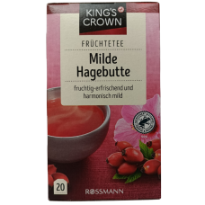 Фруктовий чай з шипшиною в пакетиках Rossmann King`s Crown Milde Hagebutte 60g