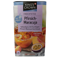 Фруктовий чай персик-маракуйя  в пакетиках Pfirsich-Maracuja King`s Crown 50g