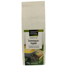 Зелений чай з лимоном та імбиром Lemongras-Ingwer King's Crown 250 g