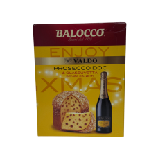 Подарунковий набір з панетоном Valdo Glassuvetta Senza Canditi Balocco