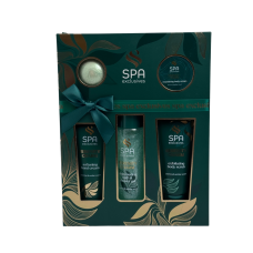 Набір для ванни та душу зелений Spa Exclusives