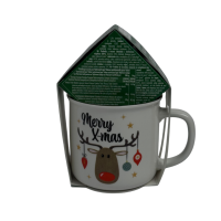 Набір солодощів + керамічна кружка з оленем Merry Christmas Becky's 56g