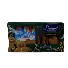 Пряне печиво у вигляді пряника з декором Christmas Cookies Primat 211g