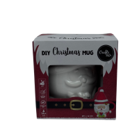Різдв'яна керамічна чашка у вигляді санти з фарбами Diy Cristmas Mug